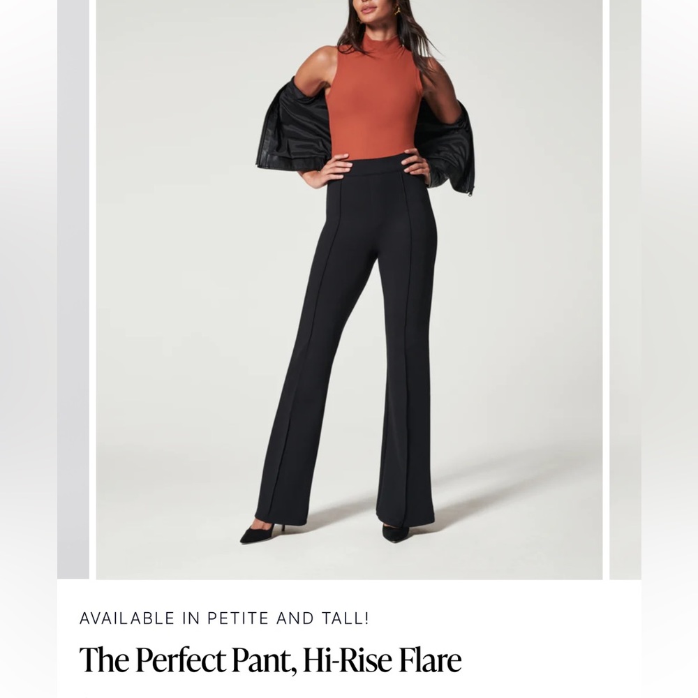Spanx The Perfect Pant, High Rise Flare size Large, petite